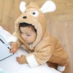 Cute Plush and Velvet Warm Carton Rompers