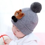 Baby Kitty Hat Scarf Set with Soft Pom Pom - Image 8