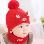 Baby Winter Hat Scarf Set with Soft Pom Pom - Image 3