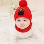 Baby Kitty Hat Scarf Set with Soft Pom Pom - Image 6