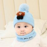Baby Kitty Hat Scarf Set with Soft Pom Pom - Image 7