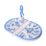 Kids Folding Hanger With 28 Clips