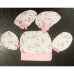 Newborn Cap, Socks and Mittens Set - Image 6
