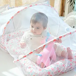 Velvet Bedding Set With Mosquito Net