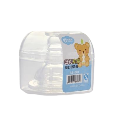 Apple-Bear-Feeder_Nipple AB Wide Neck Silicone Feeder Nipple - Image 1