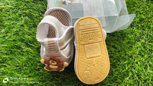 Cute Baby Carton Shoes With Rubber sole - Image 12