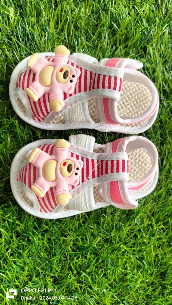 Cute Baby Carton Shoes With Rubber sole - Image 13