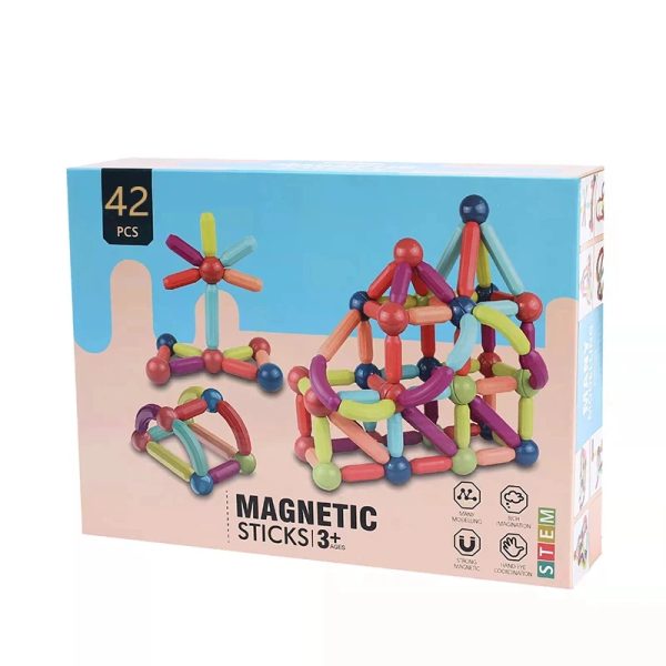 Kids Educational 3D Assembly Building Blocks Magnetic Stick - Image 4