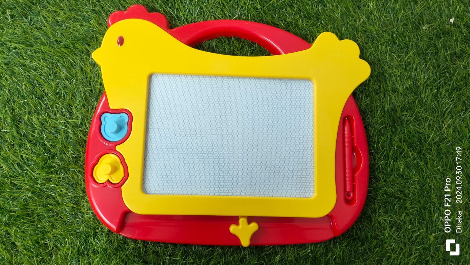 Magic Slate Red Colorful Magic Slate for Kids with Pen and Magnetic pad - Image 1