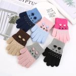 Knitted Cute Cartoon Warm Winter Gloves