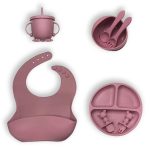 Silicone Baby Feeding Set Gift Items (8pcs) - Image 5