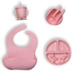 Silicone Baby Feeding Set Gift Items (8pcs) - Image 4