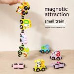 Kids Magnetic Train Building Blocks Number Car Educational Toy - Image 4