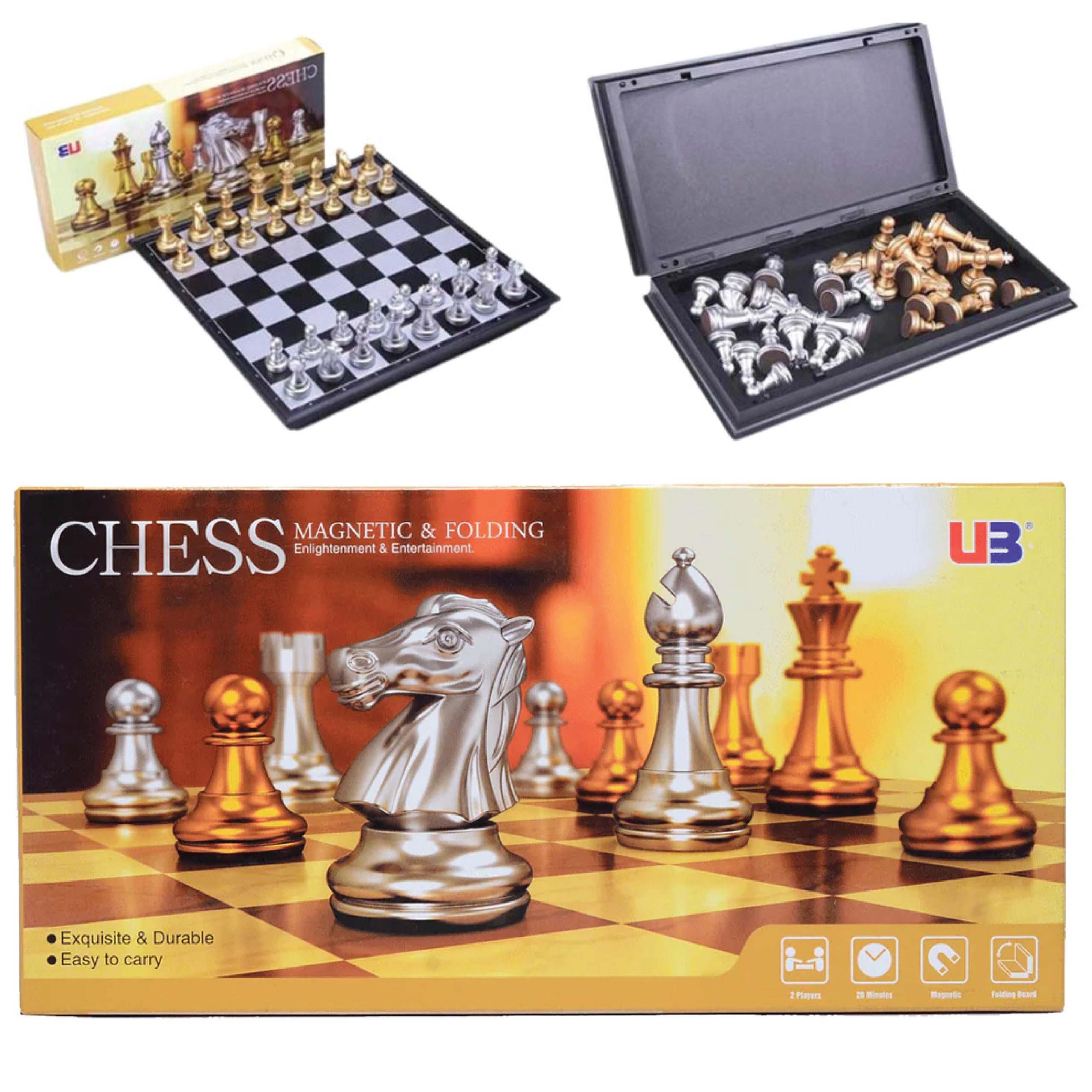Chess-01 Folding Magnetic Chess Set - Image 1