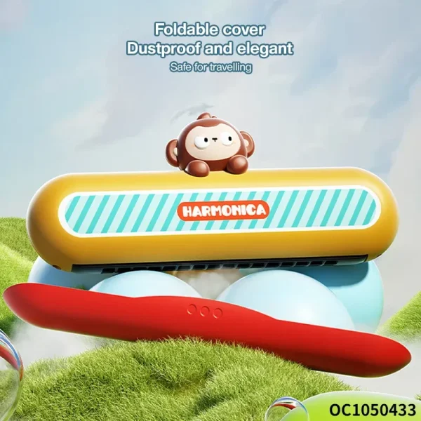 Cute Plastic Musical Harmonica Toy For Kids - Image 5