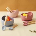 Microwave-Safe Baby Feeding Silicone Bowl and Spoon Set - Image 2