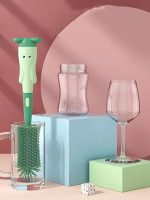 3 Pcs Silicone Pacifier Bottle Cleaning Brush - Image 2