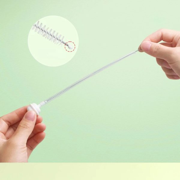 3 Pcs Silicone Pacifier Bottle Cleaning Brush - Image 7
