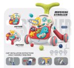 Tiibaby 3 in 1 Function Musical Stroller and Walker