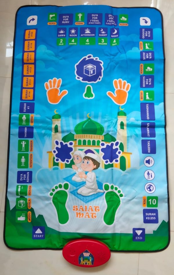 Kids Educational Prayer Salat Mat - Image 2