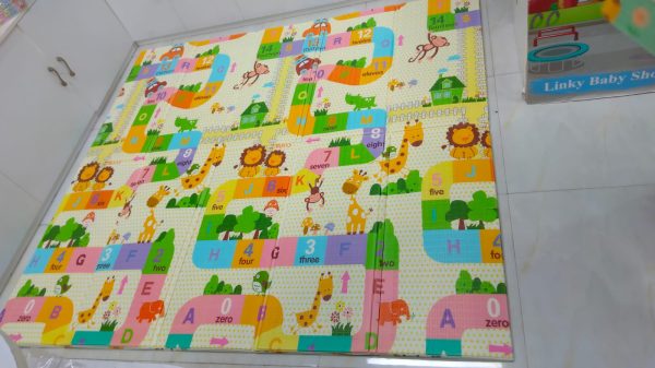 Waterproof Foldable Educational Baby Play Mat 6.5*6 Feet (Approx) - Image 2