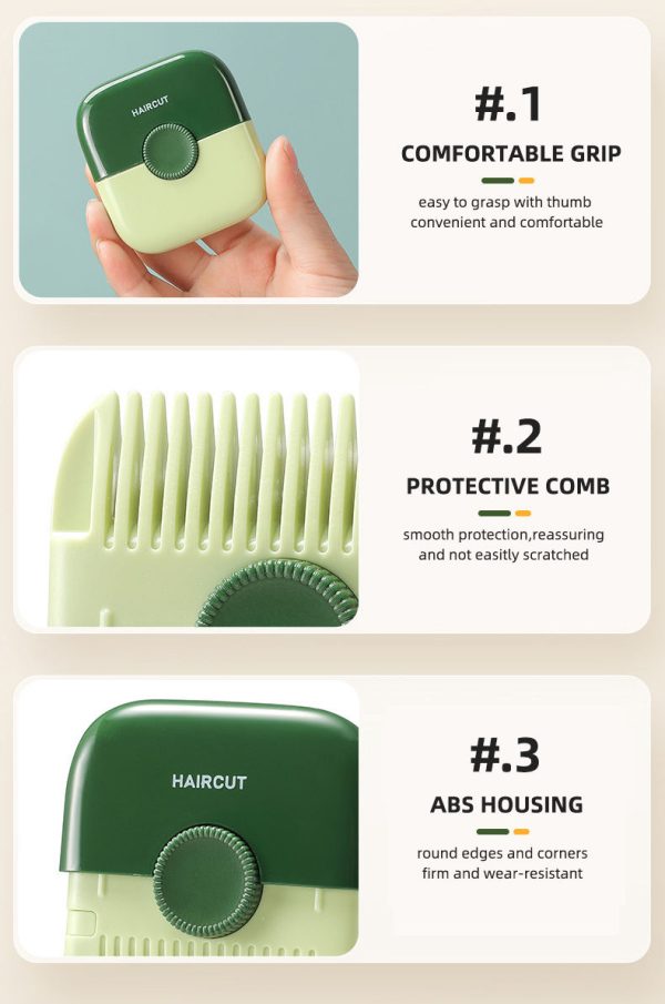 2-in-1 Mini Manual Hair Trimmer Comb - Image 5