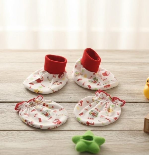 Newborn Baby Gift Mittens and Booties - Image 7