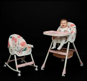 Multifunctional 2-in-1 Baby High Chair and Rocker