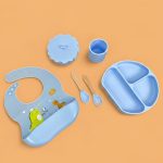 7Pcs Silicone Printed Feeding Set - Image 4