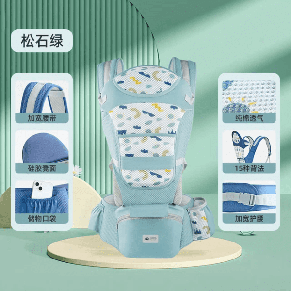 Ergonomic Baby Carrier with Hip Seat - Image 3