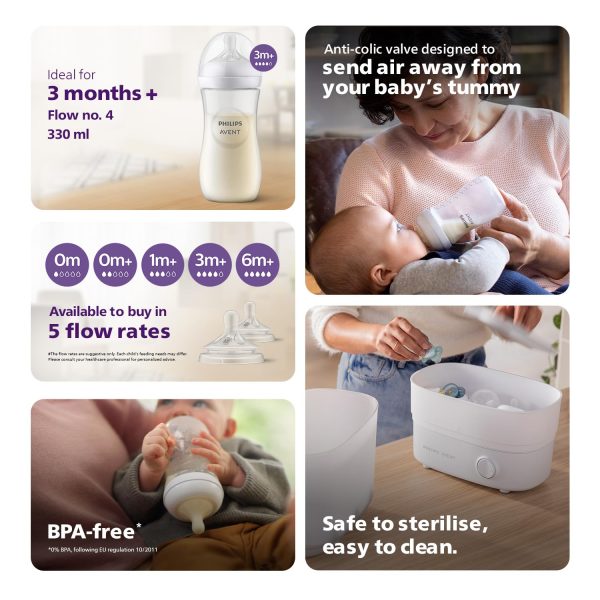 Philips Avent NATURAL BOTTLE 330ml Single - Image 4