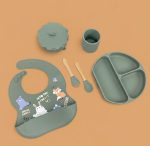 7Pcs Silicone Printed Feeding Set - Image 7