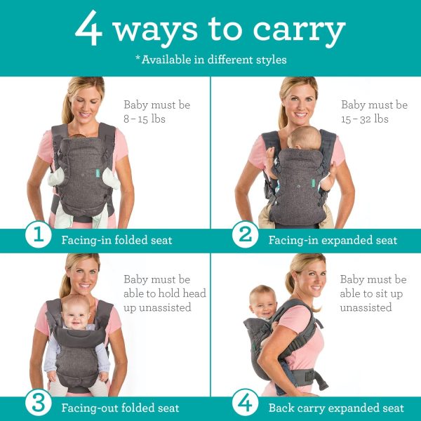 Infantino Flip Advanced 4-in-1 Convertible Carrier Bag - Image 5