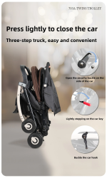 BBH 703A twin Baby stroller - Image 6