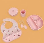 7Pcs Silicone Printed Feeding Set - Image 3