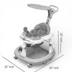 Baby Walker with Sun Protector, Push Handle and Music - Image 2