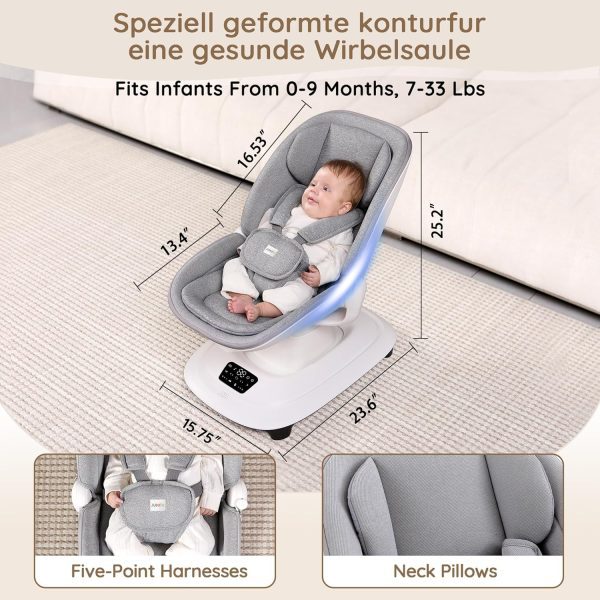 Mastela Deluxe 360° Multi-Motion Cradle - Image 2